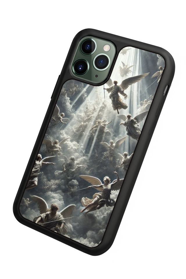 iPhone 11 Pro Max Uyumlu Melek Tasarımlı Glossy Premium Kılıf