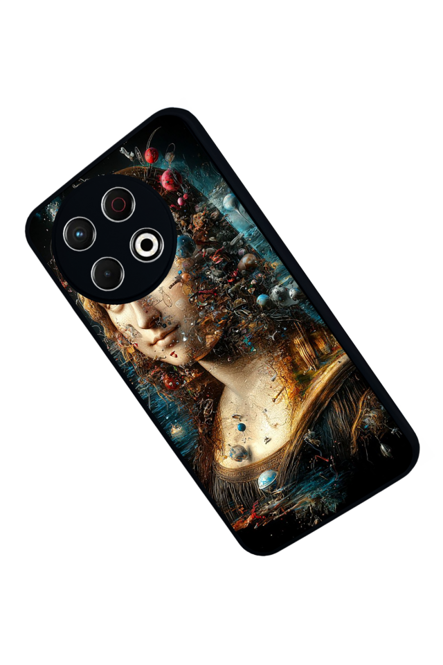 Tecno Spark 30 Pro Uyumlu Monalisa Tasarımlı Glossy Premium Kılıf