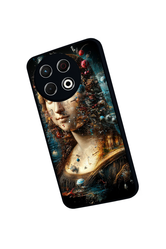 Tecno Spark 30 Pro Uyumlu Monalisa Tasarımlı Glossy Premium Kılıf