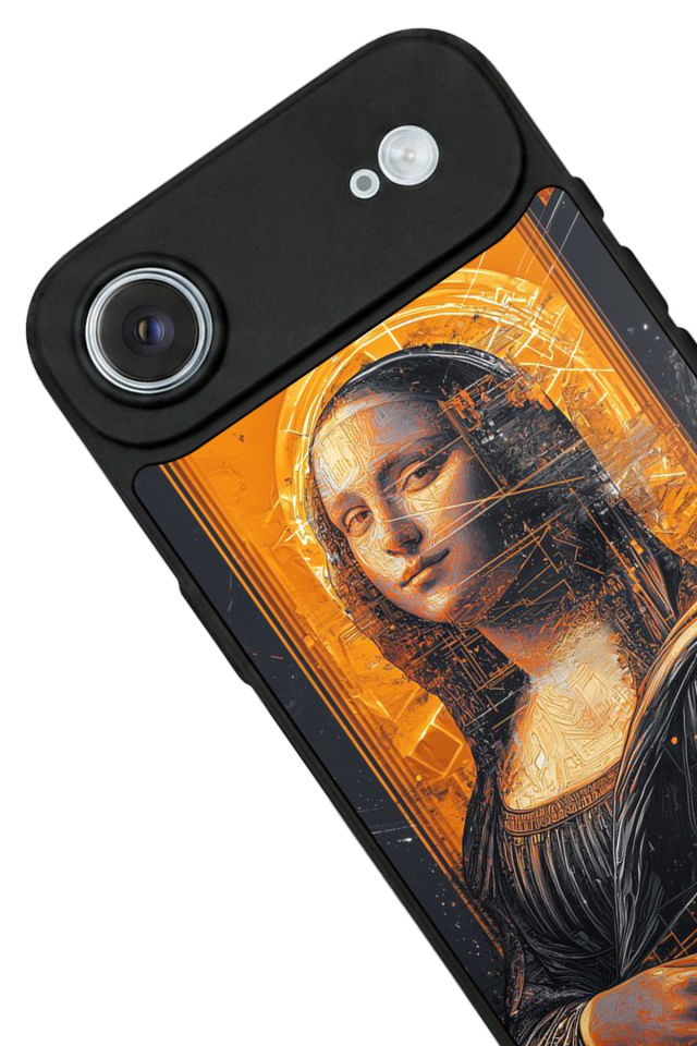 iPhone 17 Air Uyumlu Monalisa Tasarımlı Glossy Premium Kılıf