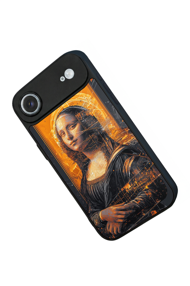 iPhone 17 Air Uyumlu Monalisa Tasarımlı Glossy Premium Kılıf