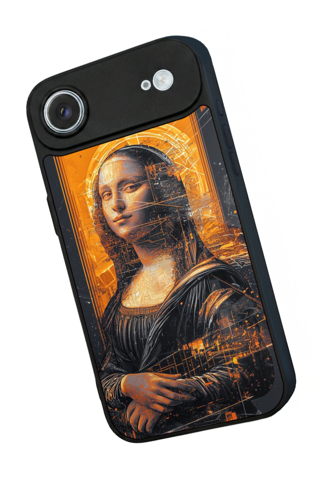 iPhone 17 Air Uyumlu Monalisa Tasarımlı Glossy Premium Kılıf