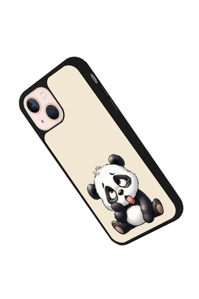 iPhone 13/14 Uyumlu Panda Tasarımlı Glossy Premium Kılıf