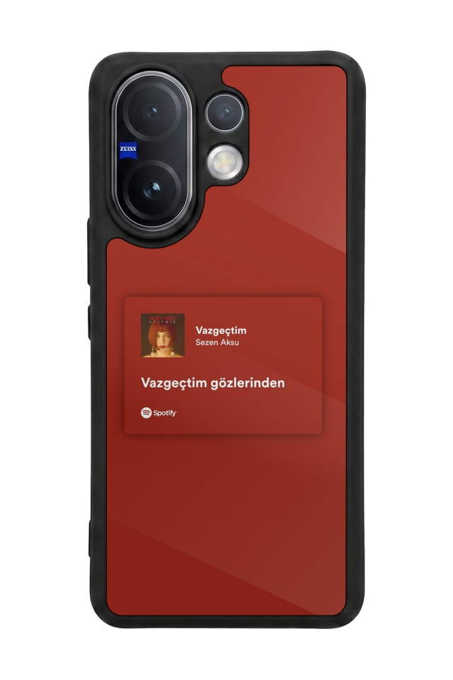 Vivo V60 Uyumlu Sarki Sozleri Tasarımlı Glossy Premium Kılıf