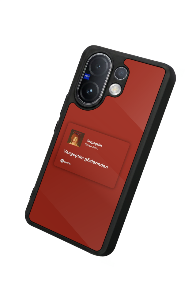 Vivo V60 Uyumlu Sarki Sozleri Tasarımlı Glossy Premium Kılıf