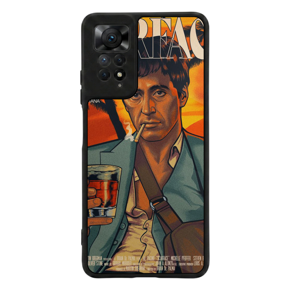 Xiaomi Redmi Note 11 Pro Uyumlu Scarface Tasarımlı Glossy Premium Kılıf