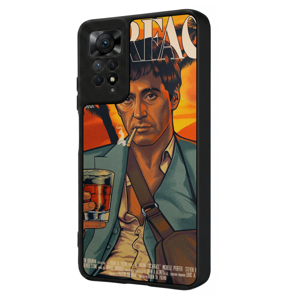 Xiaomi Redmi Note 11 Pro Uyumlu Scarface Tasarımlı Glossy Premium Kılıf