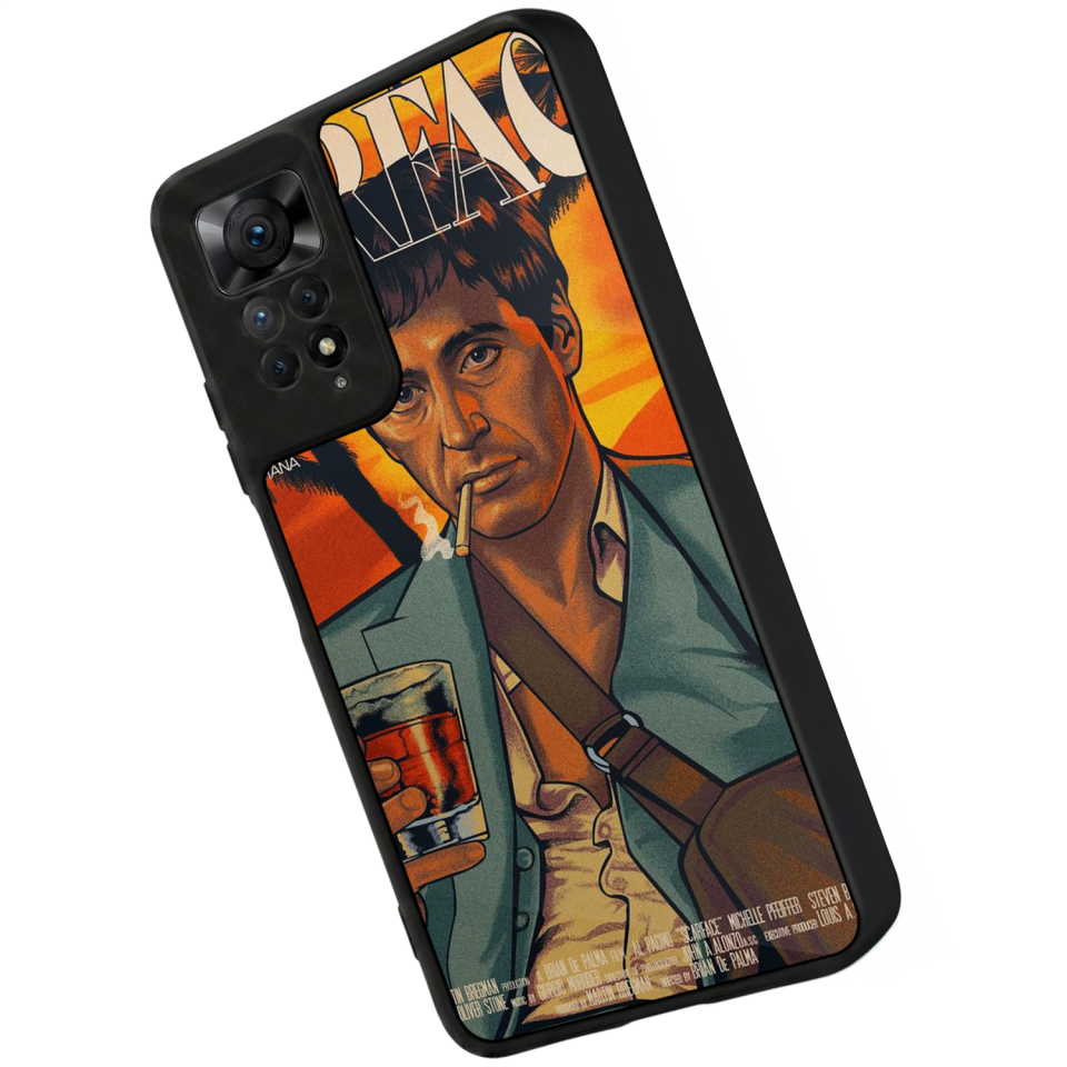 Xiaomi Redmi Note 11 Pro Uyumlu Scarface Tasarımlı Glossy Premium Kılıf