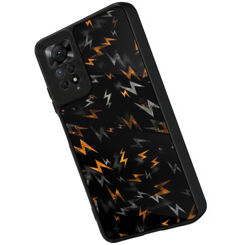 Xiaomi Redmi Note 11 Pro Uyumlu Simsek Tasarımlı Glossy Premium Kılıf