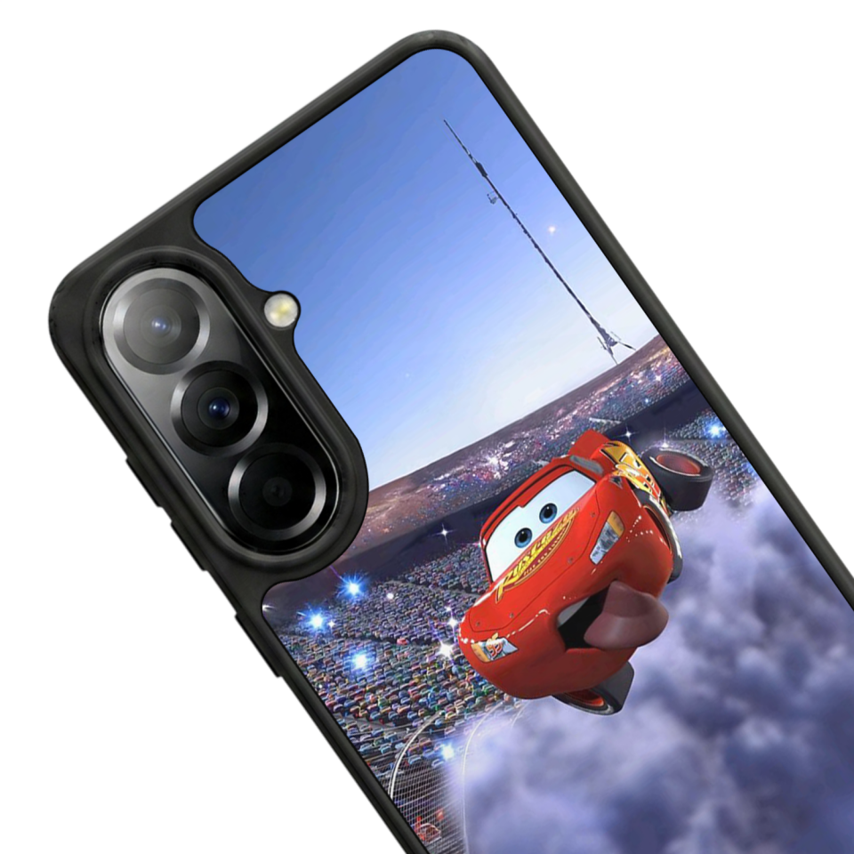 Samsung Galaxy A57 Uyumlu Şimsek McQueen Tasarımlı Glossy Premium Kılıf