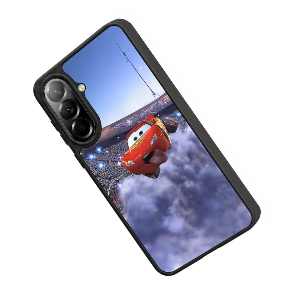 Samsung Galaxy A57 Uyumlu Şimsek McQueen Tasarımlı Glossy Premium Kılıf