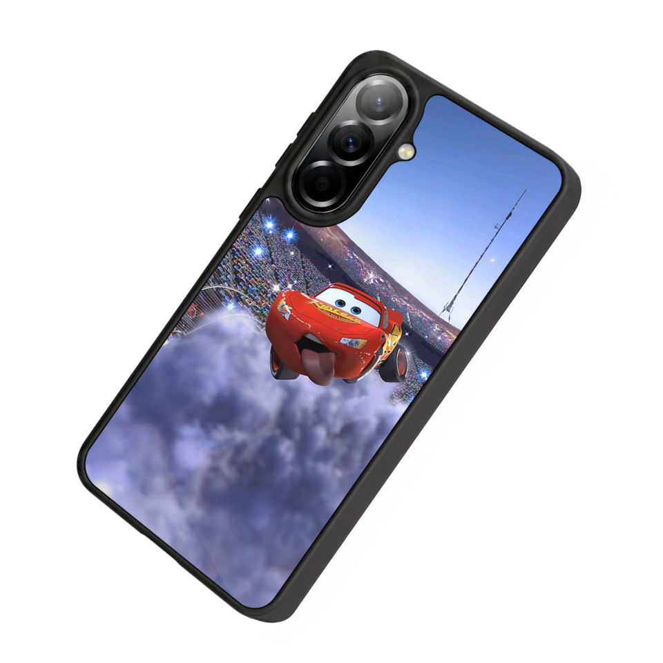 Samsung Galaxy A57 Uyumlu Şimsek McQueen Tasarımlı Glossy Premium Kılıf