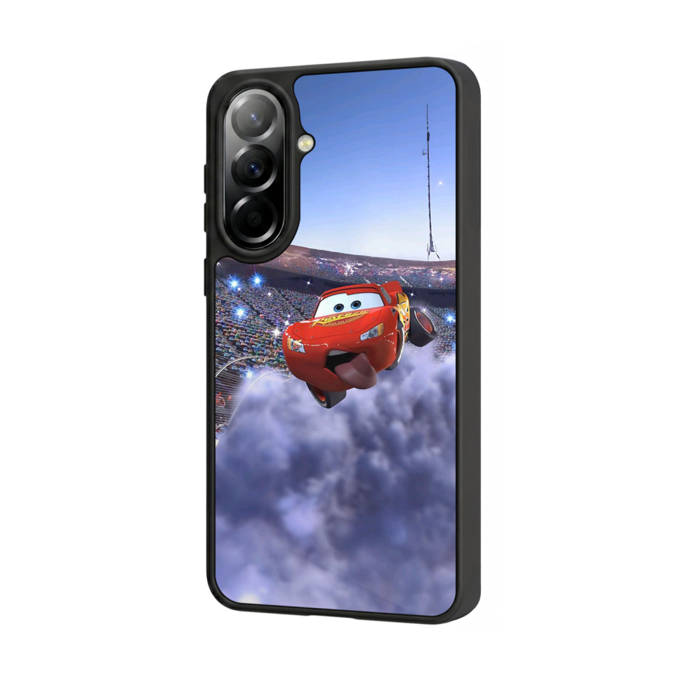 Samsung Galaxy A57 Uyumlu Şimsek McQueen Tasarımlı Glossy Premium Kılıf
