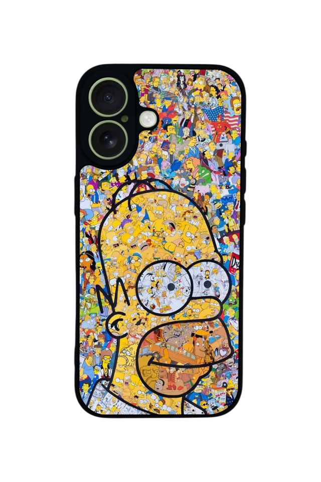 iPhone 17 Uyumlu The Simpsons Tasarımlı Glossy Premium Kılıf