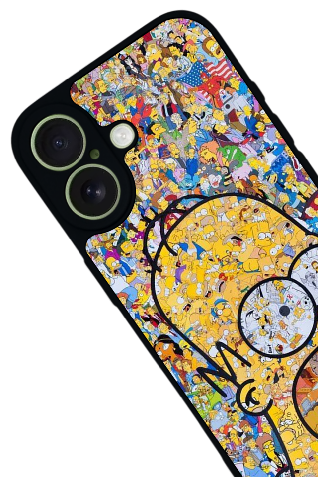 iPhone 17 Uyumlu The Simpsons Tasarımlı Glossy Premium Kılıf
