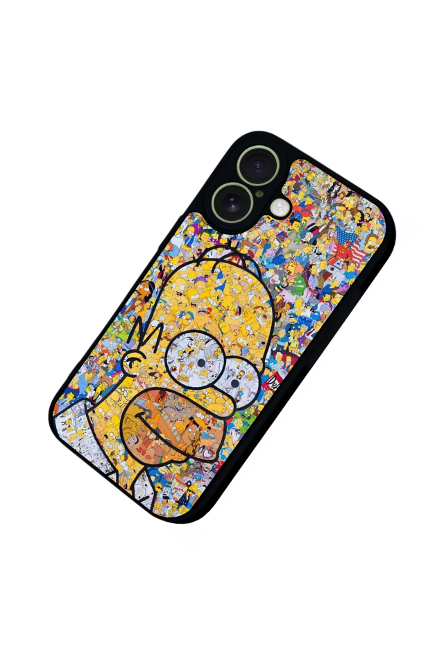 iPhone 17 Uyumlu The Simpsons Tasarımlı Glossy Premium Kılıf