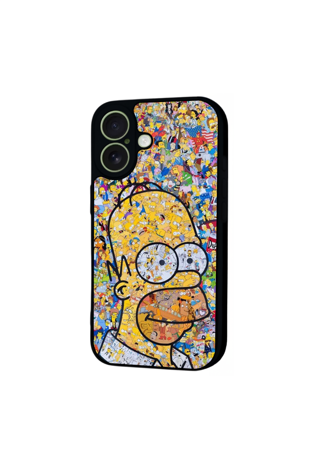 iPhone 17 Uyumlu The Simpsons Tasarımlı Glossy Premium Kılıf