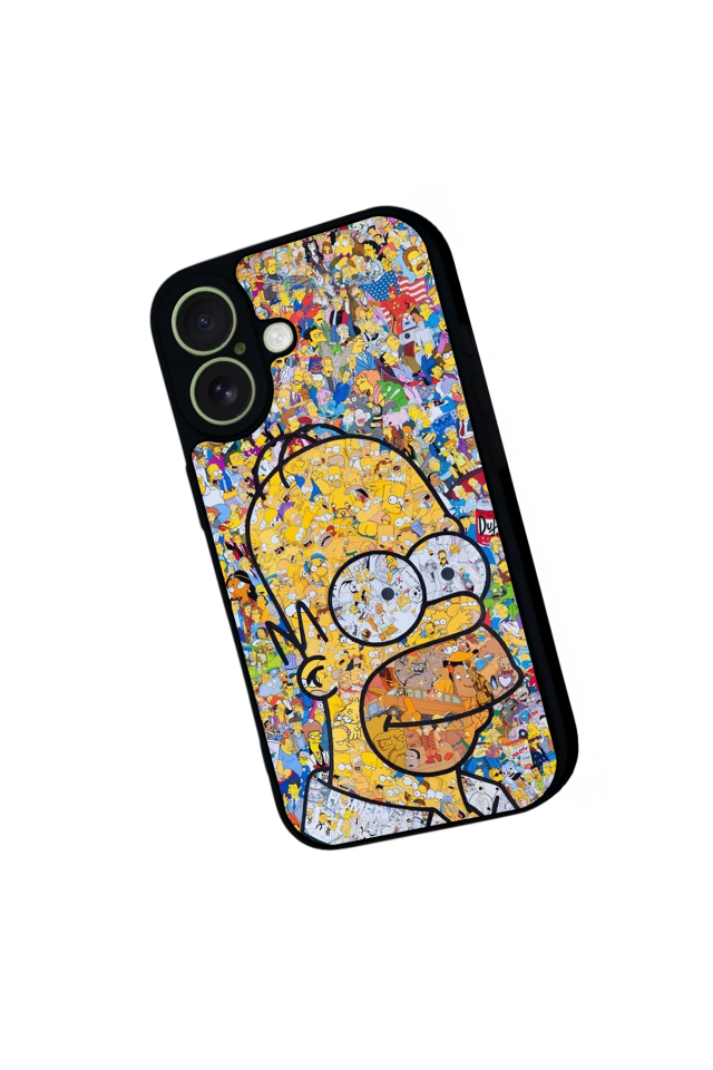 iPhone 17 Uyumlu The Simpsons Tasarımlı Glossy Premium Kılıf
