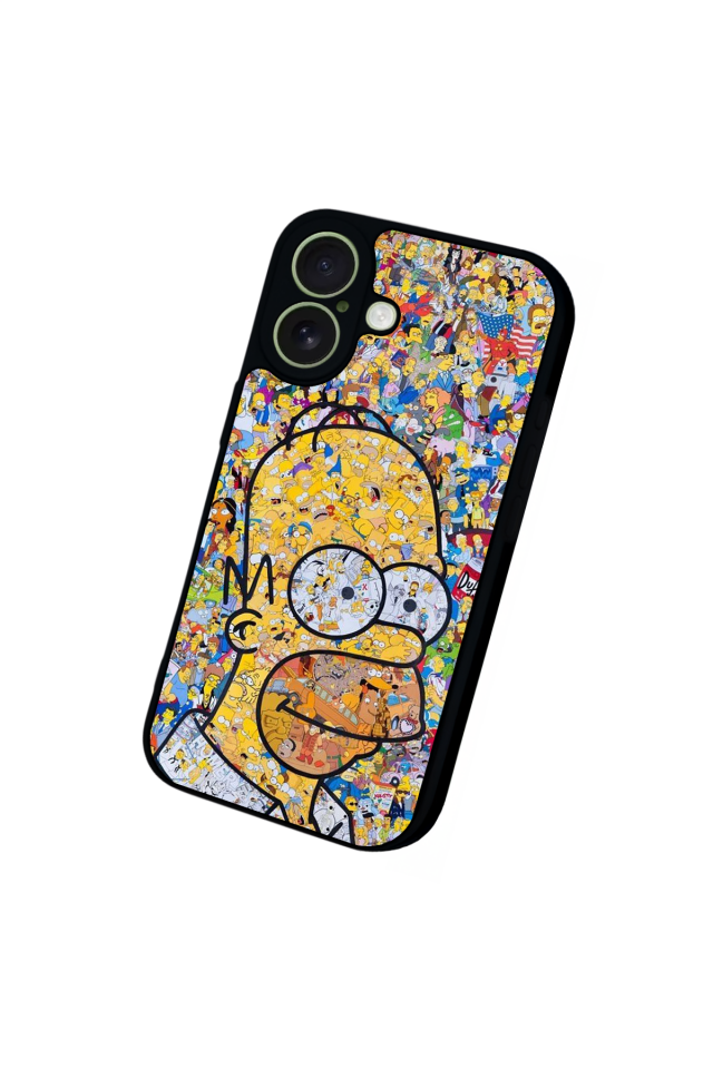 iPhone 17 Uyumlu The Simpsons Tasarımlı Glossy Premium Kılıf