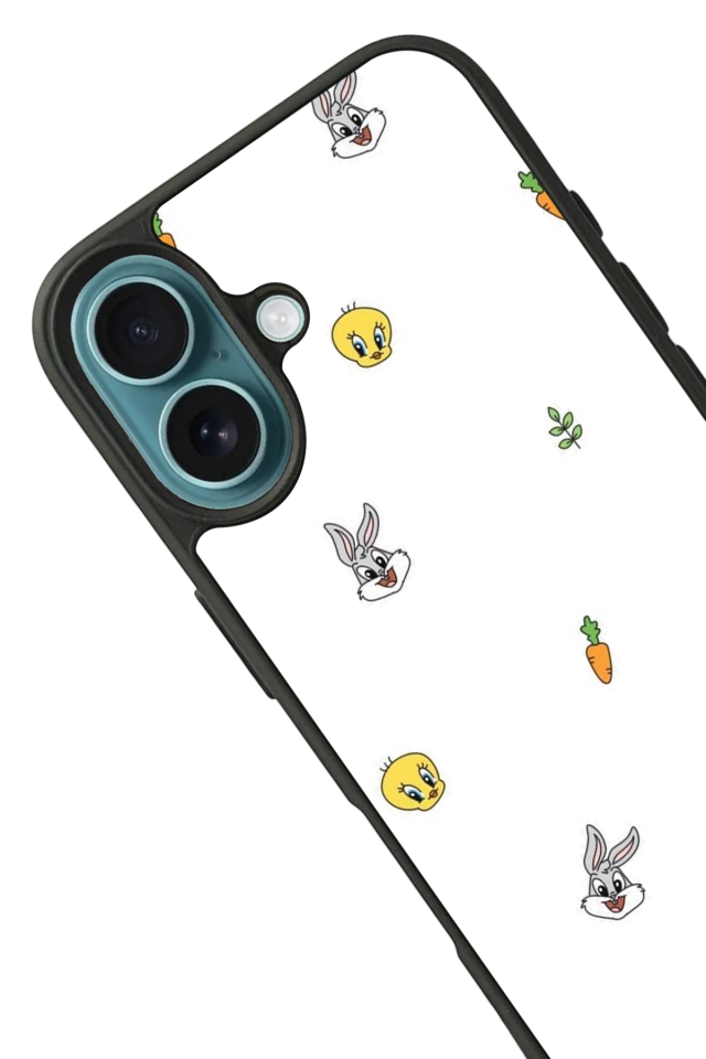 iPhone 16 Plus Uyumlu Tweety Tasarımlı Glossy Premium Kılıf