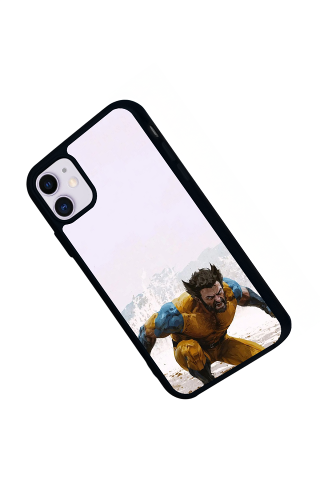 iPhone 11 Uyumlu Wolverine Tasarımlı Glossy Premium Kılıf