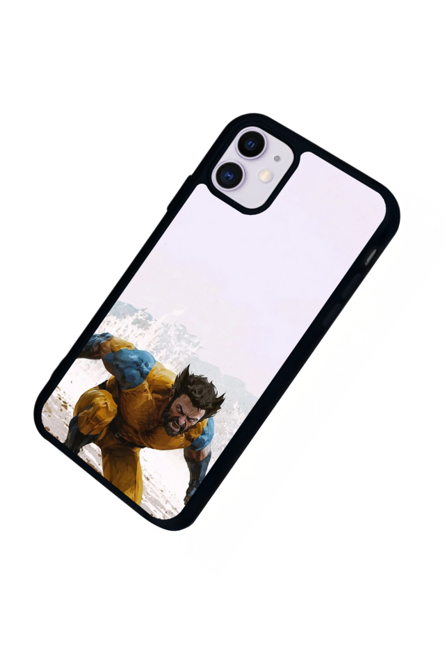 iPhone 11 Uyumlu Wolverine Tasarımlı Glossy Premium Kılıf