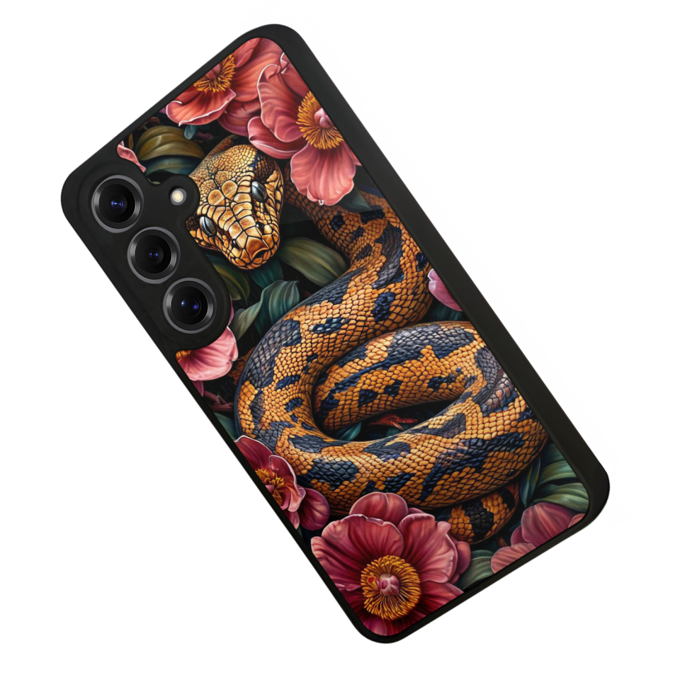 Samsung Galaxy S25 Uyumlu Yılan Tasarımlı Glossy Premium Kılıf