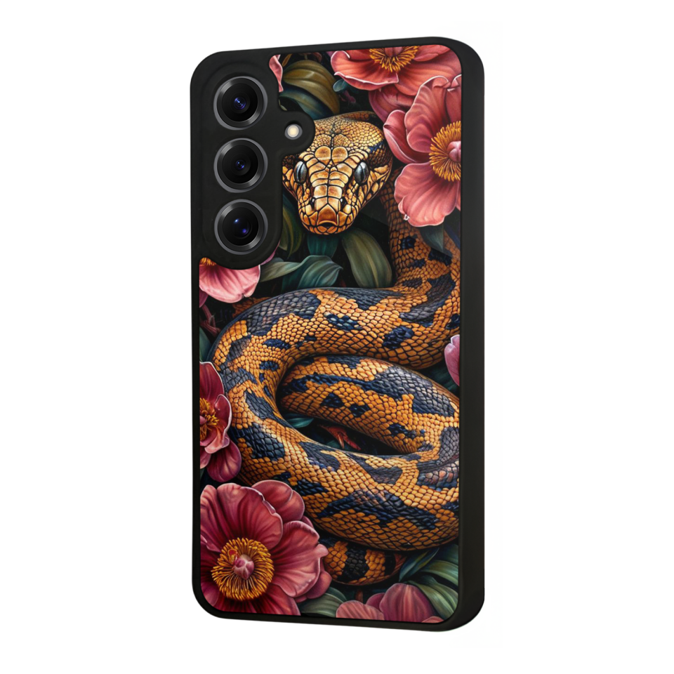 Samsung Galaxy S25 Uyumlu Yılan Tasarımlı Glossy Premium Kılıf