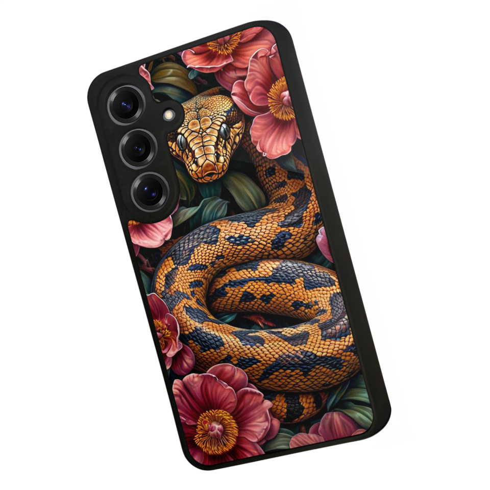 Samsung Galaxy S25 Uyumlu Yılan Tasarımlı Glossy Premium Kılıf