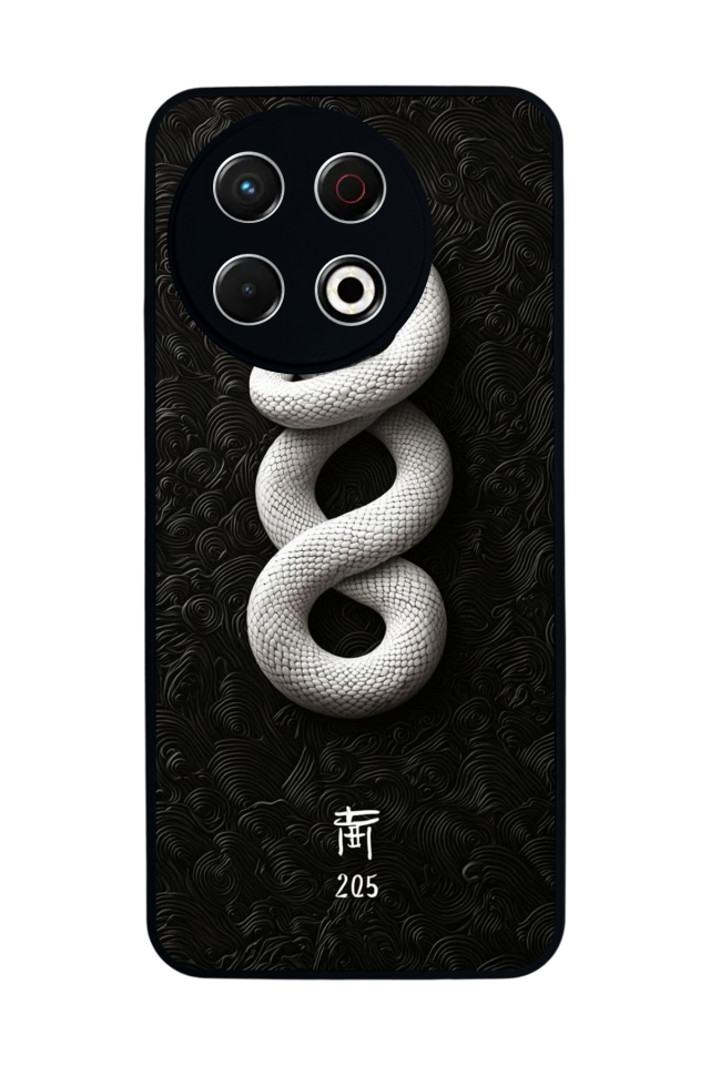 Tecno Spark 30 Pro Uyumlu Yılan Tasarımlı Glossy Premium Kılıf