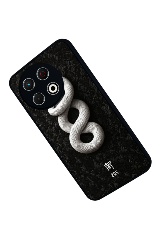 Tecno Spark 30 Pro Uyumlu Yılan Tasarımlı Glossy Premium Kılıf