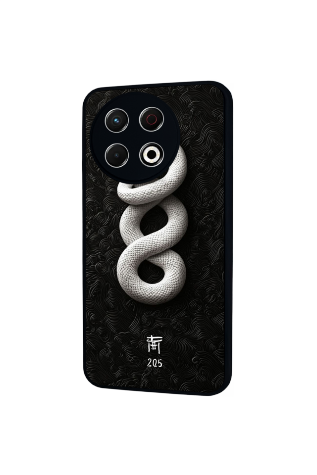 Tecno Spark 30 Pro Uyumlu Yılan Tasarımlı Glossy Premium Kılıf