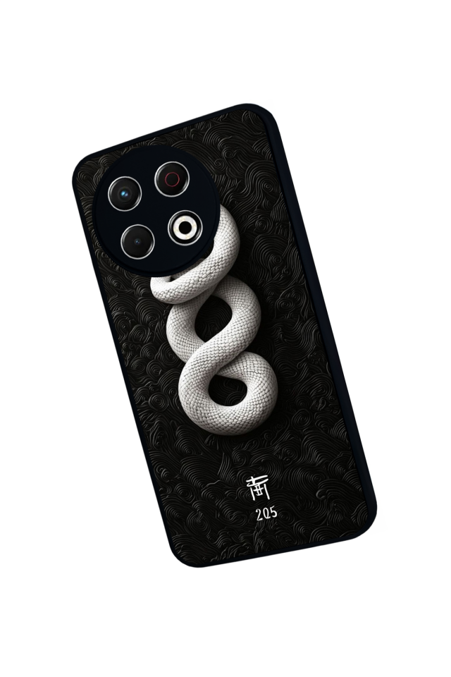 Tecno Spark 30 Pro Uyumlu Yılan Tasarımlı Glossy Premium Kılıf