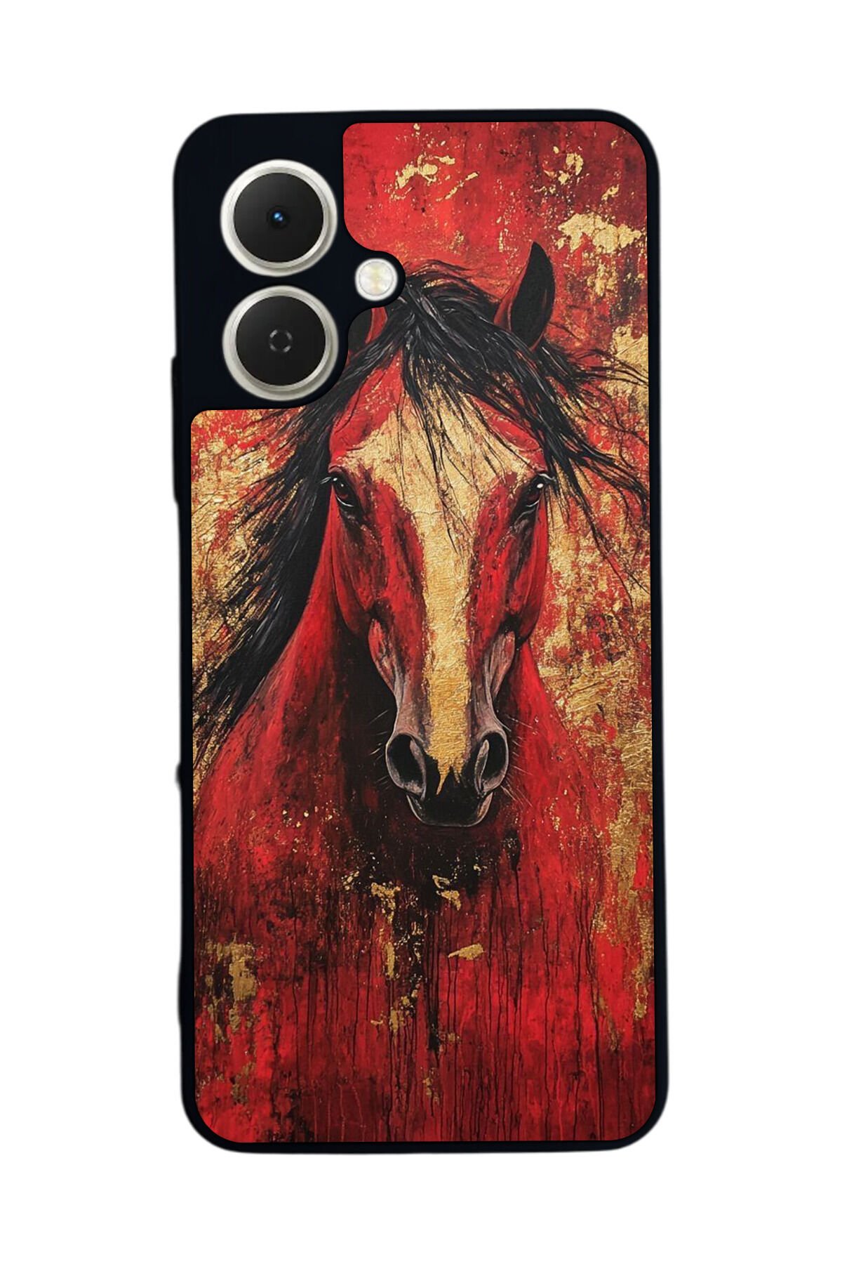Tecno Spark GO 2 Uyumlu At Horse Tasarımlı Glossy Premium Kılıf