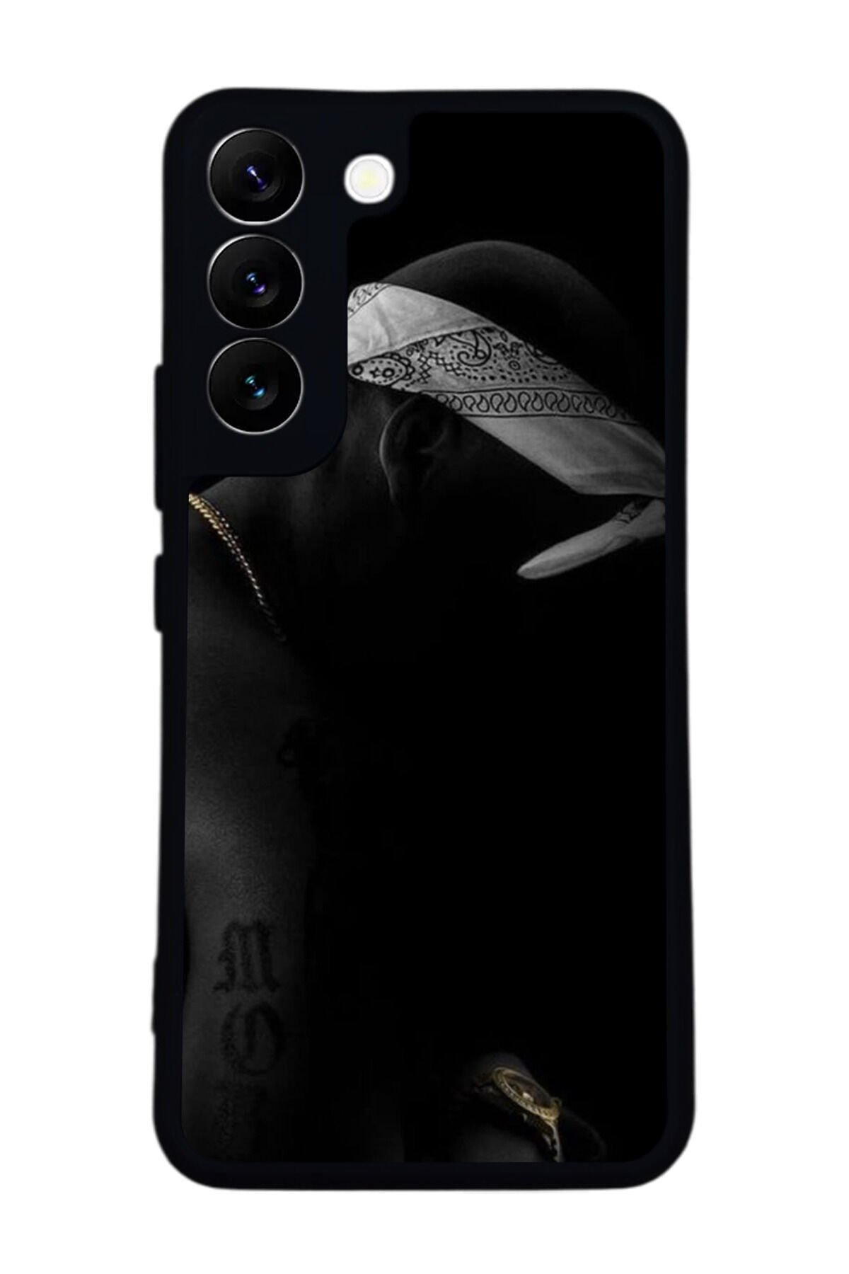 Samsung Galaxy S22 Uyumlu Tupac Tasarımlı Glossy Premium Kılıf