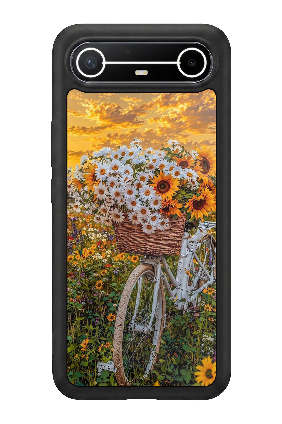 Tecno Spark Slim 5G Uyumlu Cicek Tasarımlı Glossy Premium Kılıf
