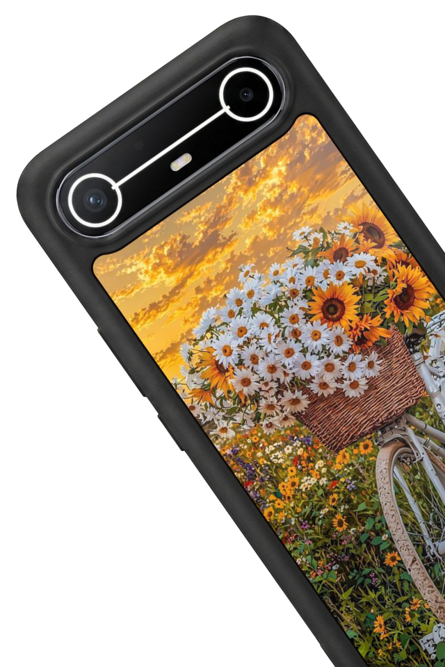 Tecno Spark Slim 5G Uyumlu Cicek Tasarımlı Glossy Premium Kılıf