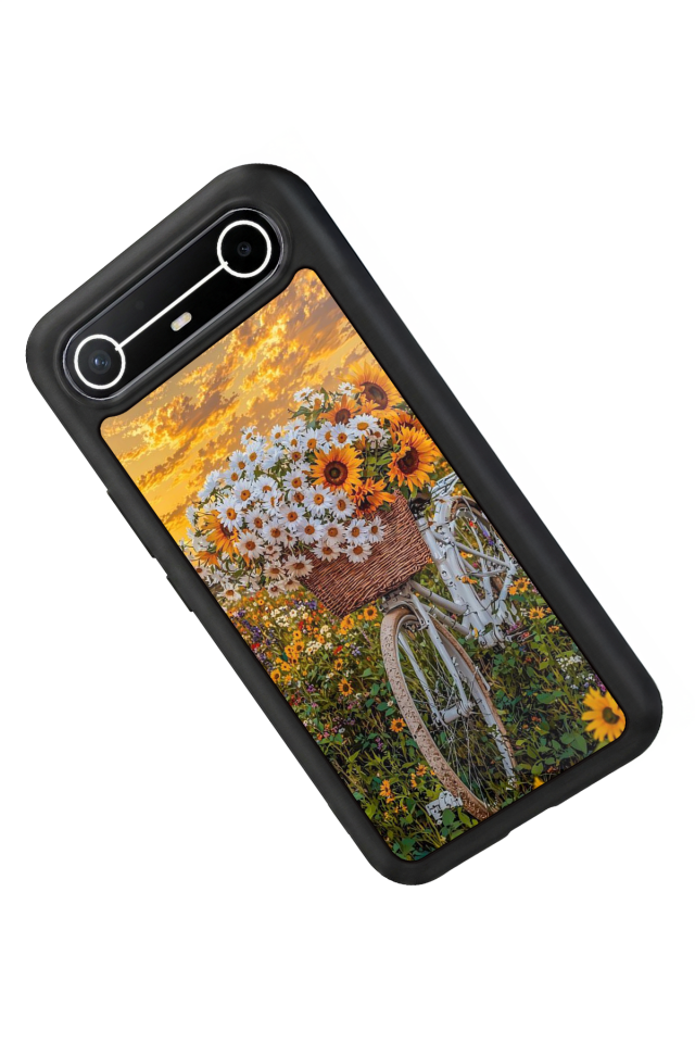 Tecno Spark Slim 5G Uyumlu Cicek Tasarımlı Glossy Premium Kılıf