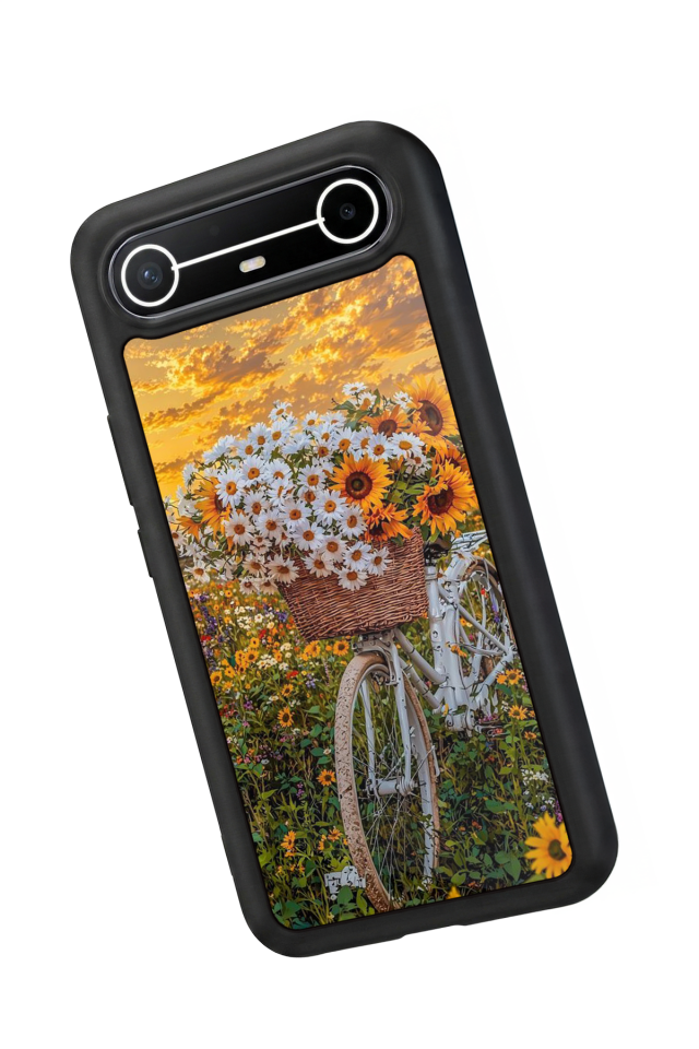 Tecno Spark Slim 5G Uyumlu Cicek Tasarımlı Glossy Premium Kılıf