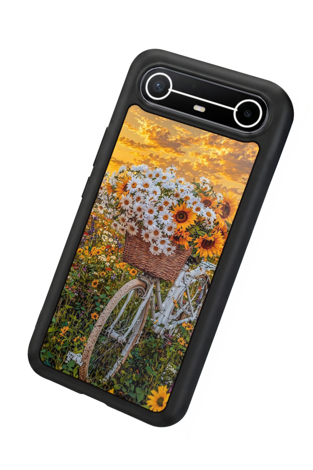 Tecno Spark Slim 5G Uyumlu Cicek Tasarımlı Glossy Premium Kılıf