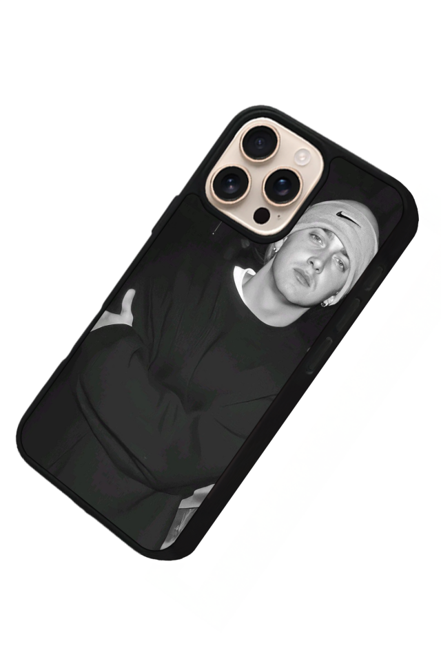 iPhone 14 Pro Uyumlu Eminem Tasarımlı Glossy Premium Kılıf