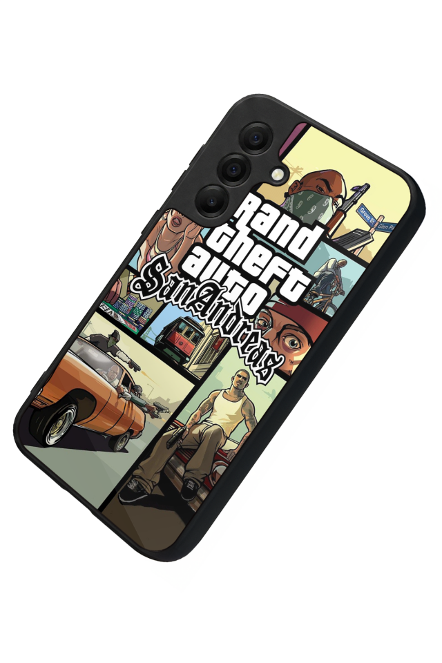 Samsung Galaxy A17 Uyumlu GTA Tasarımlı Glossy Premium Kılıf