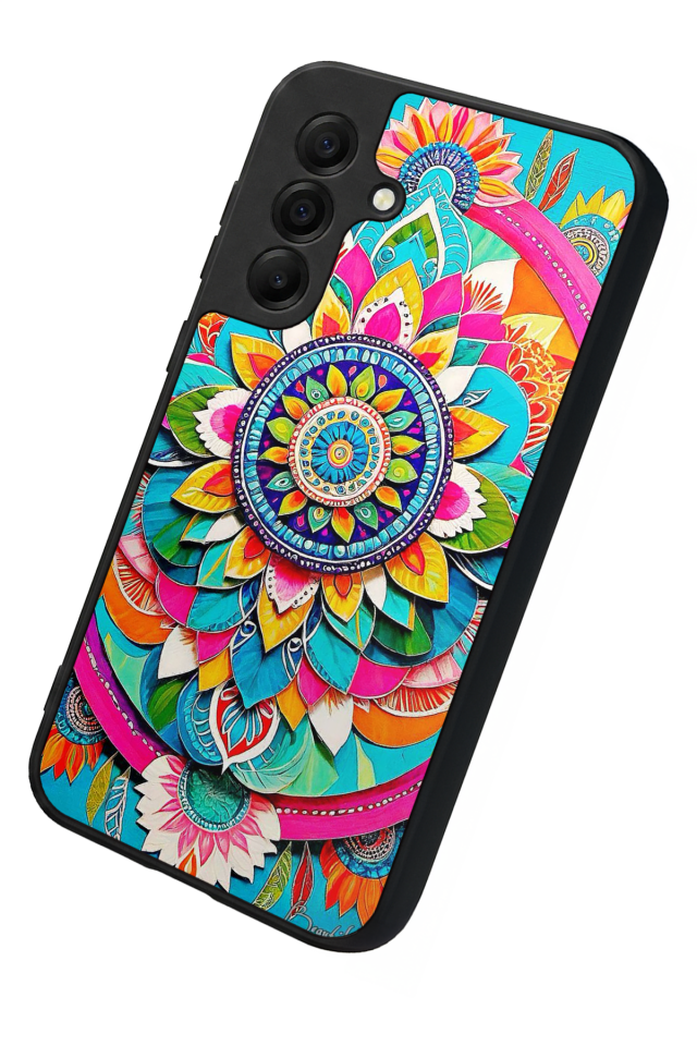 Samsung Galaxy A17 Uyumlu Mandala Tasarımlı Glossy Premium Kılıf