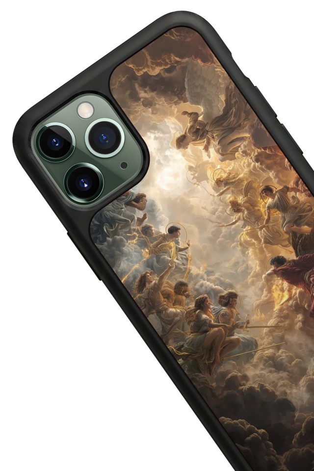 iPhone 11 Pro Max Uyumlu Melek Tasarımlı Glossy Premium Kılıf