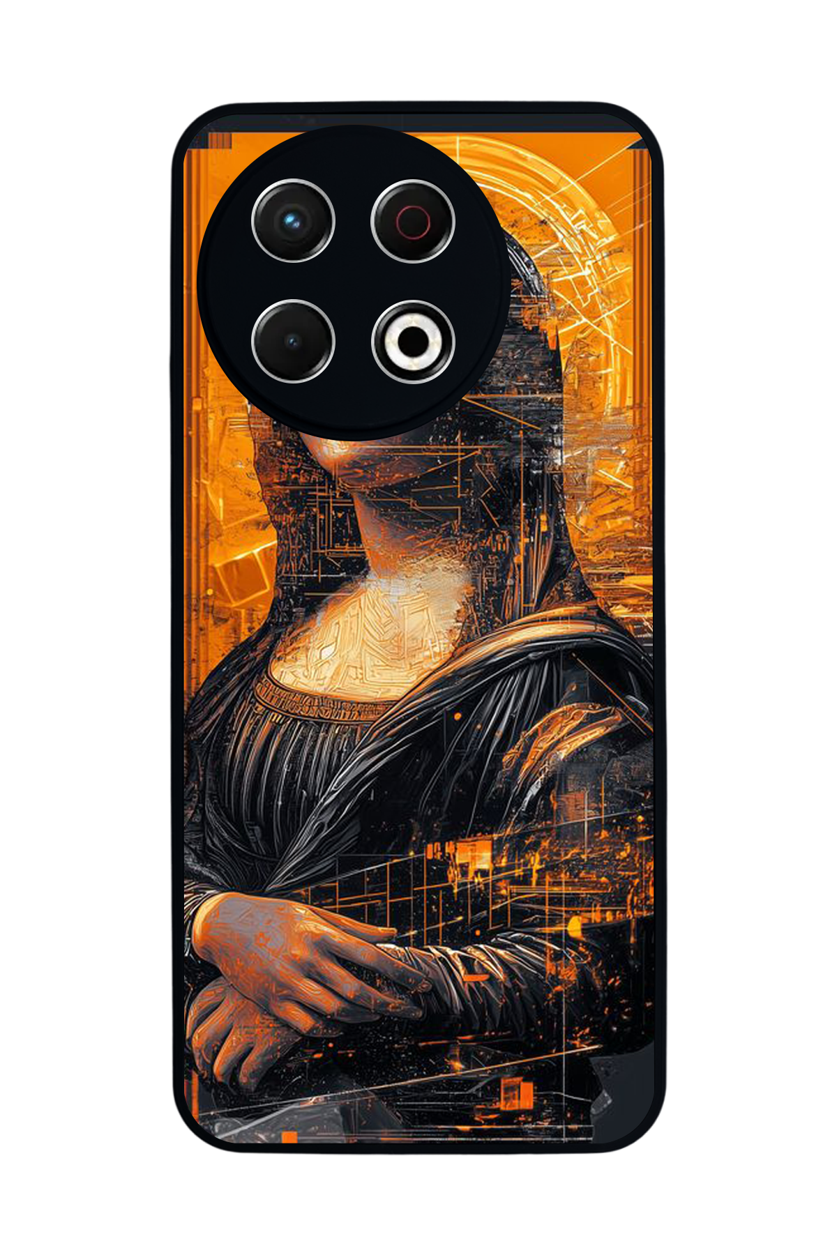 Tecno Spark 30 Pro Uyumlu Monalisa Tasarımlı Glossy Premium Kılıf