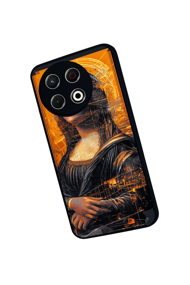 Tecno Spark 30 Pro Uyumlu Monalisa Tasarımlı Glossy Premium Kılıf