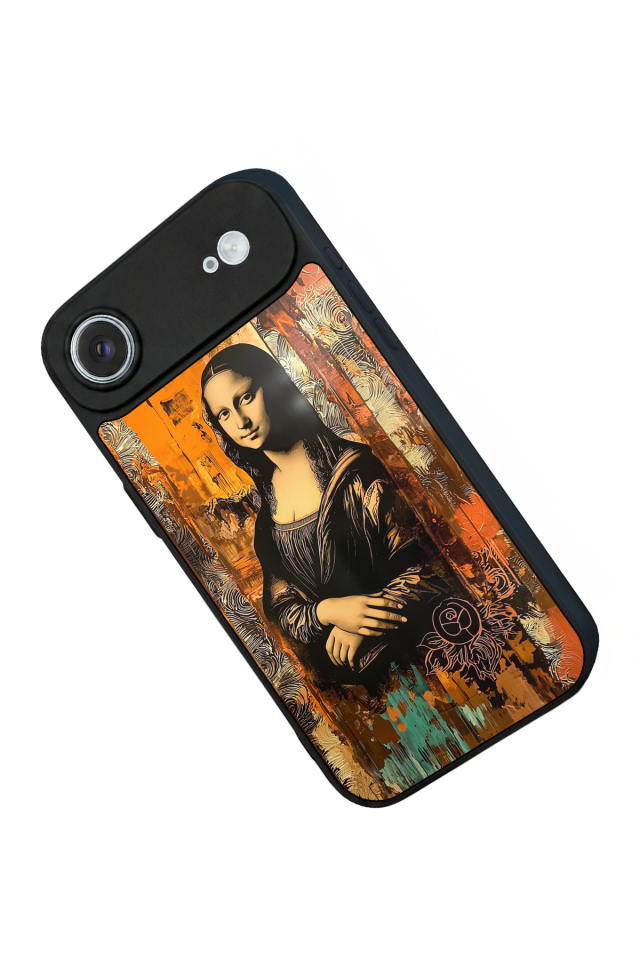 iPhone 17 Air Uyumlu Monalisa Tasarımlı Glossy Premium Kılıf