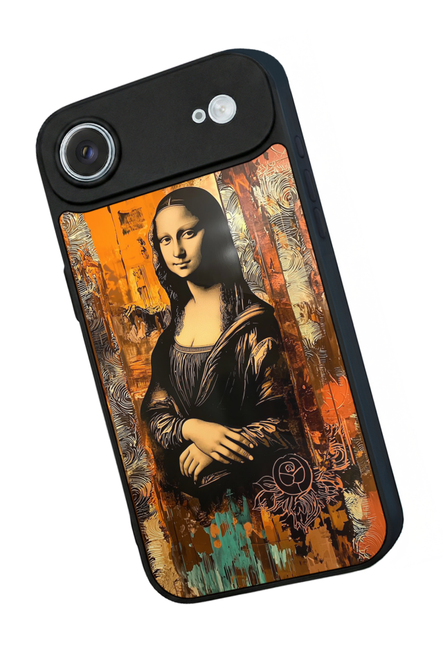 iPhone 17 Air Uyumlu Monalisa Tasarımlı Glossy Premium Kılıf