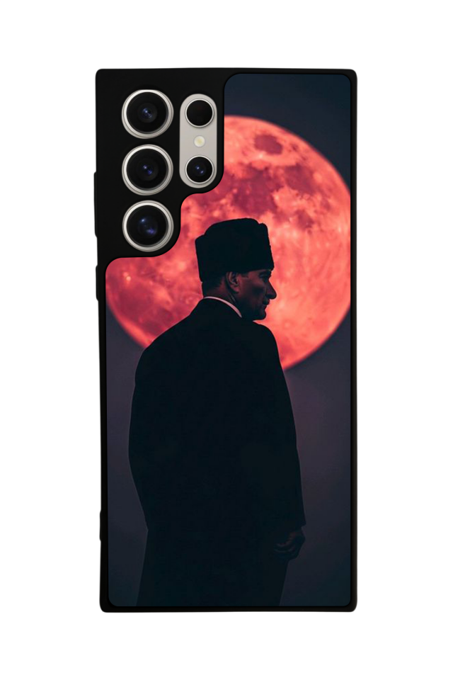 Samsung Galaxy S23 Ultra Uyumlu Mustafa Kemal Ataturk Tasarımlı Glossy Premium Kılıf