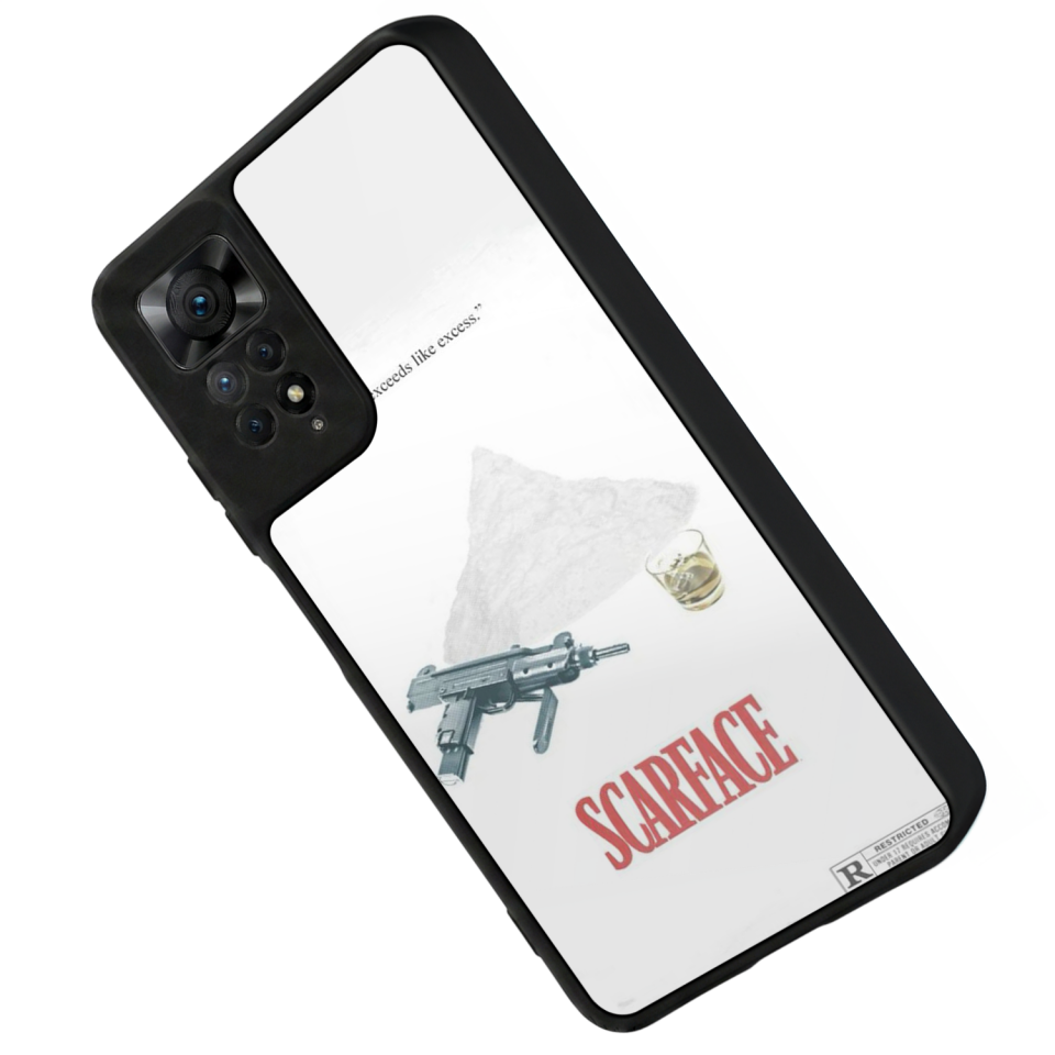 Xiaomi Redmi Note 11 Pro Uyumlu Scarface Tasarımlı Glossy Premium Kılıf